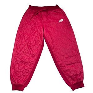 Nike Tech Women's Pack Quilted Jogger Pants Red Size Medium